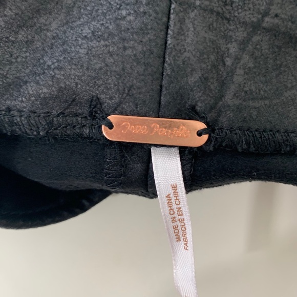 Free People Movement Heatwave Black Faux Suede Bike Shorts - Picture 7 of 11